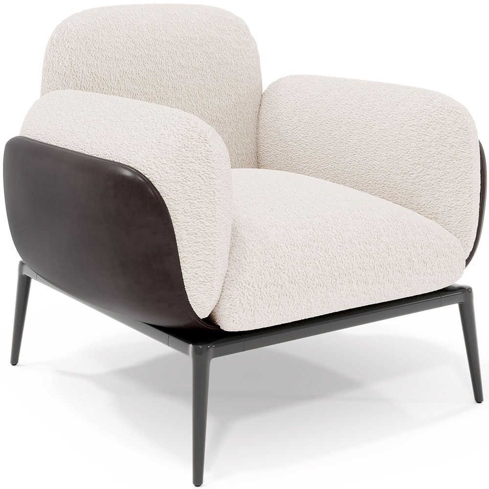 Fauteuil met bekleding van bouclé-stof - Vandan image 8