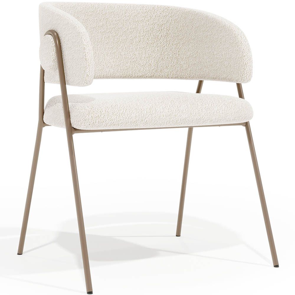 Eetkamerstoel - Bekleed met bouclé-stof - Charke image 8