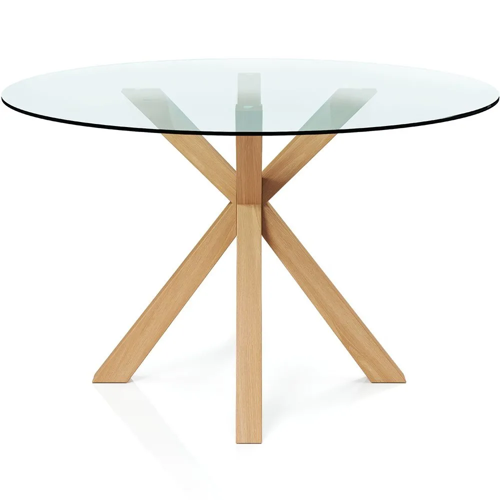 Ronde Eettafel - 120CM - Glas  - Tauwa image 8