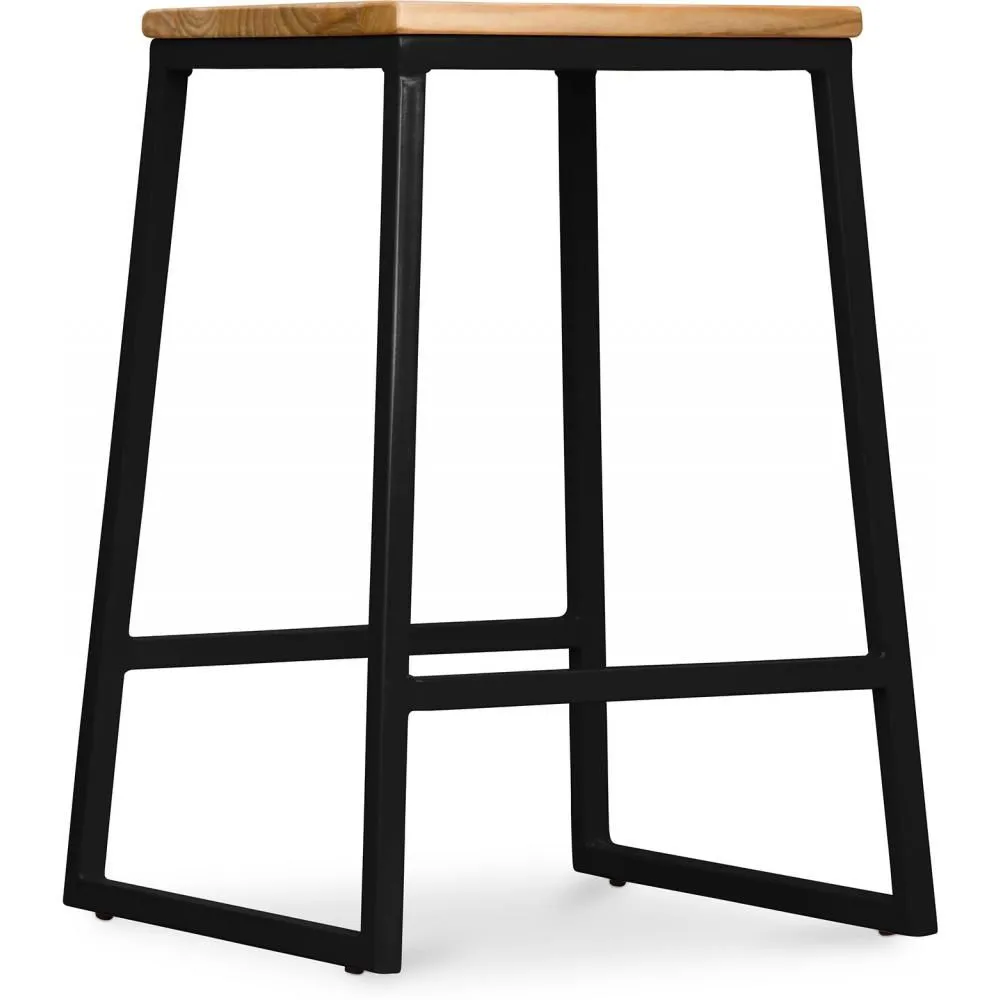 Barkruk industrieel ontwerp - hout en metaal - 60cm - Big Boy image 8