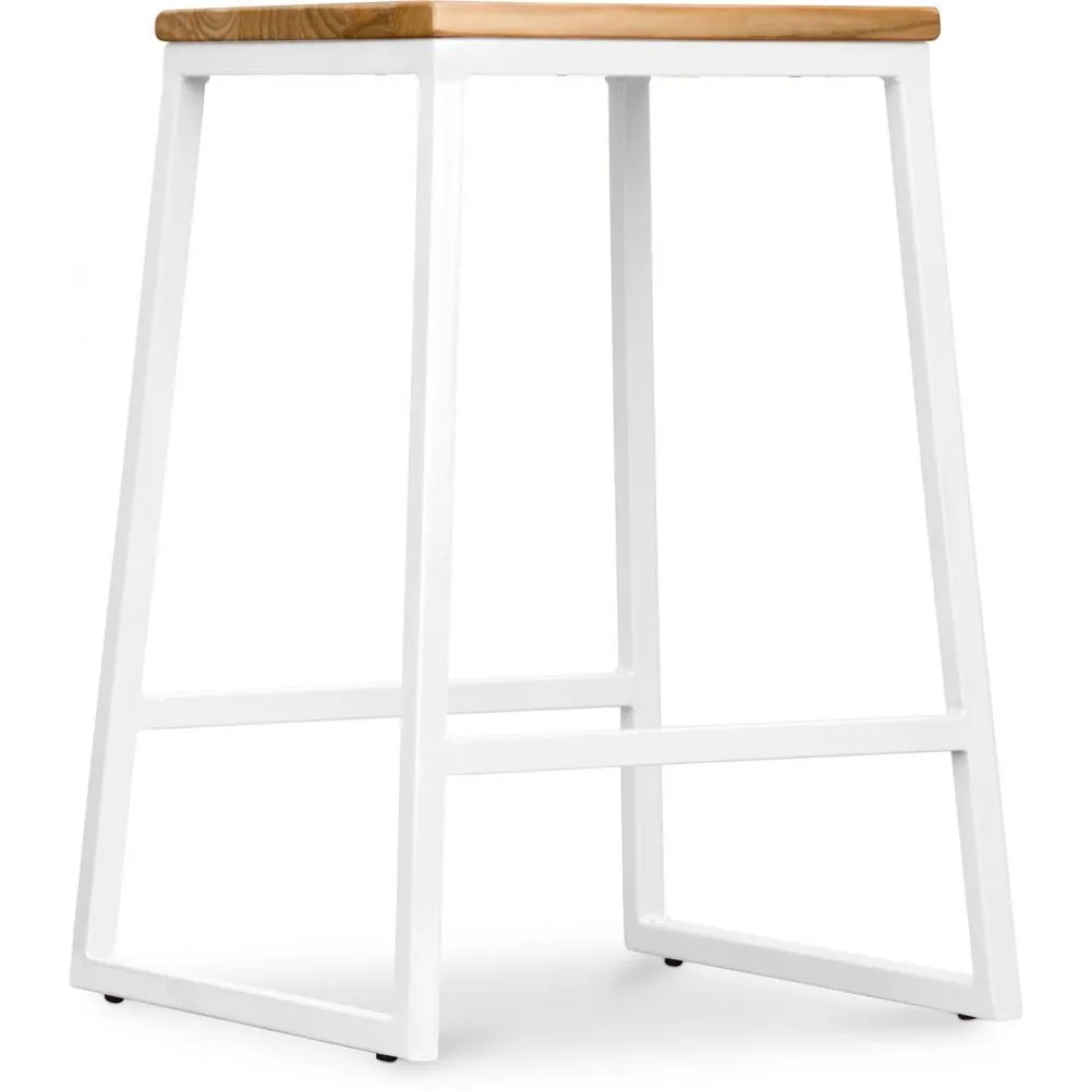 Barkruk industrieel ontwerp - hout en metaal - 60cm - Big Boy image 8