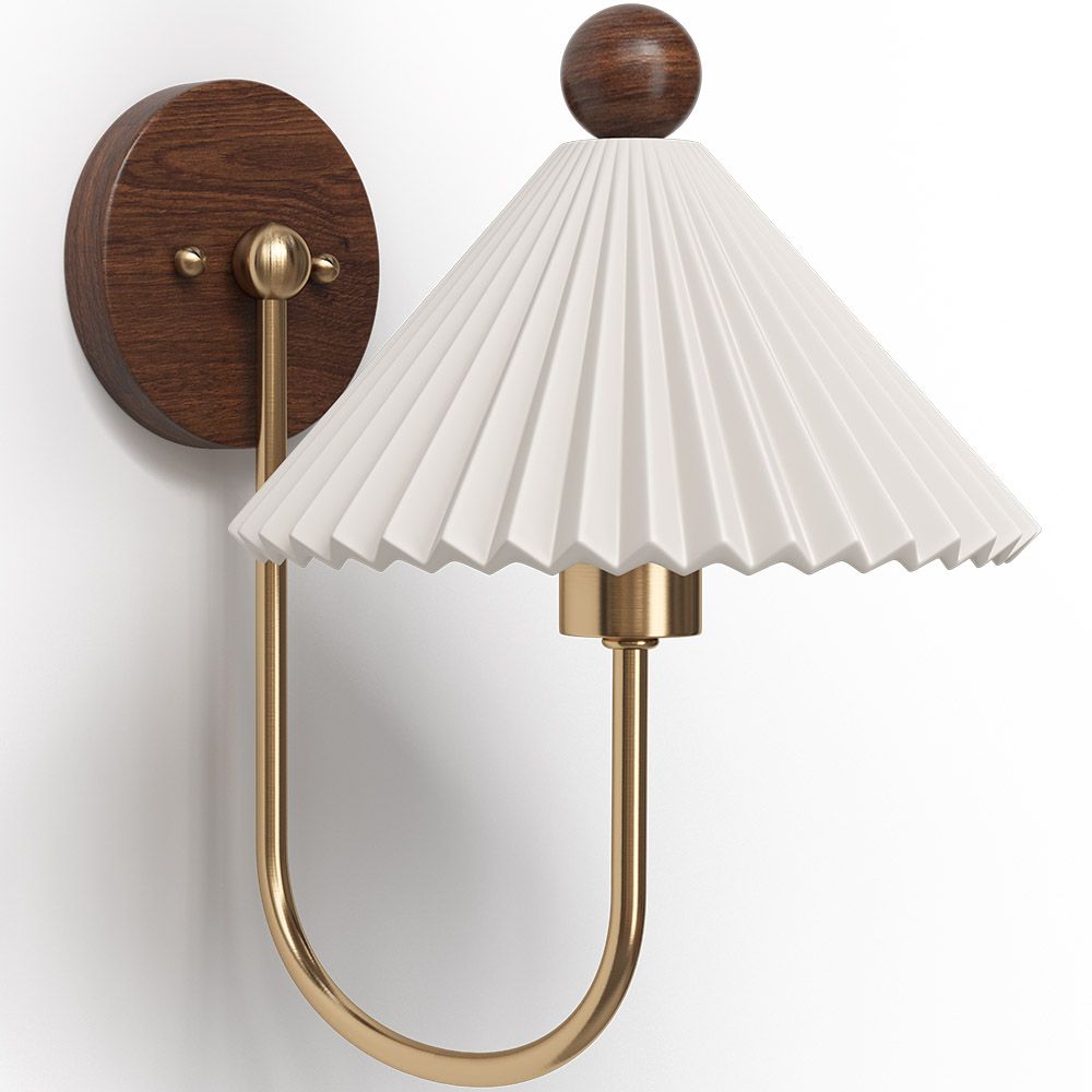 Oude Gouden Wandlamp - Vintage Wandarmatuur - Leig image 8