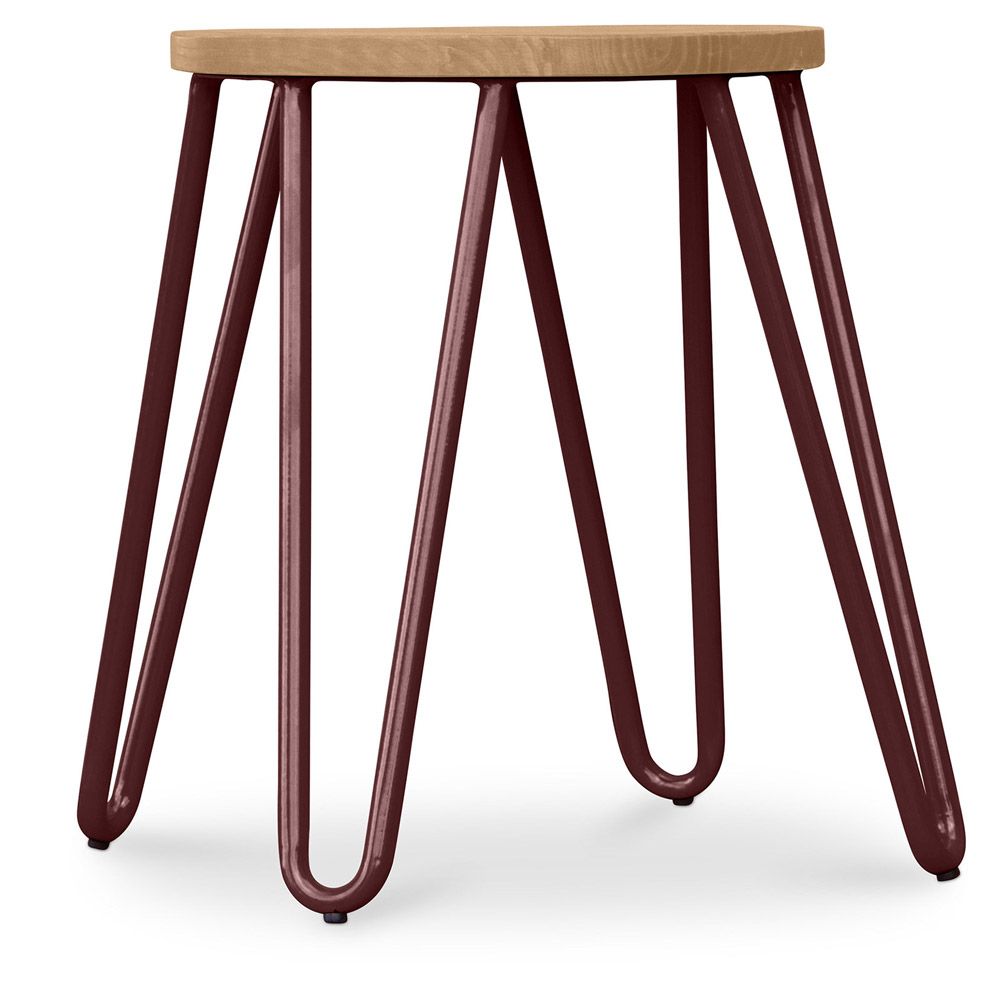Hairpin kruk - 42cm - Licht hout en metaal image 8