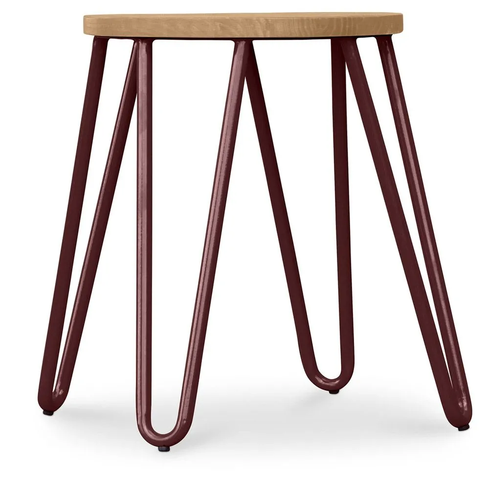 Hairpin kruk - 42cm - Licht hout en metaal image 8