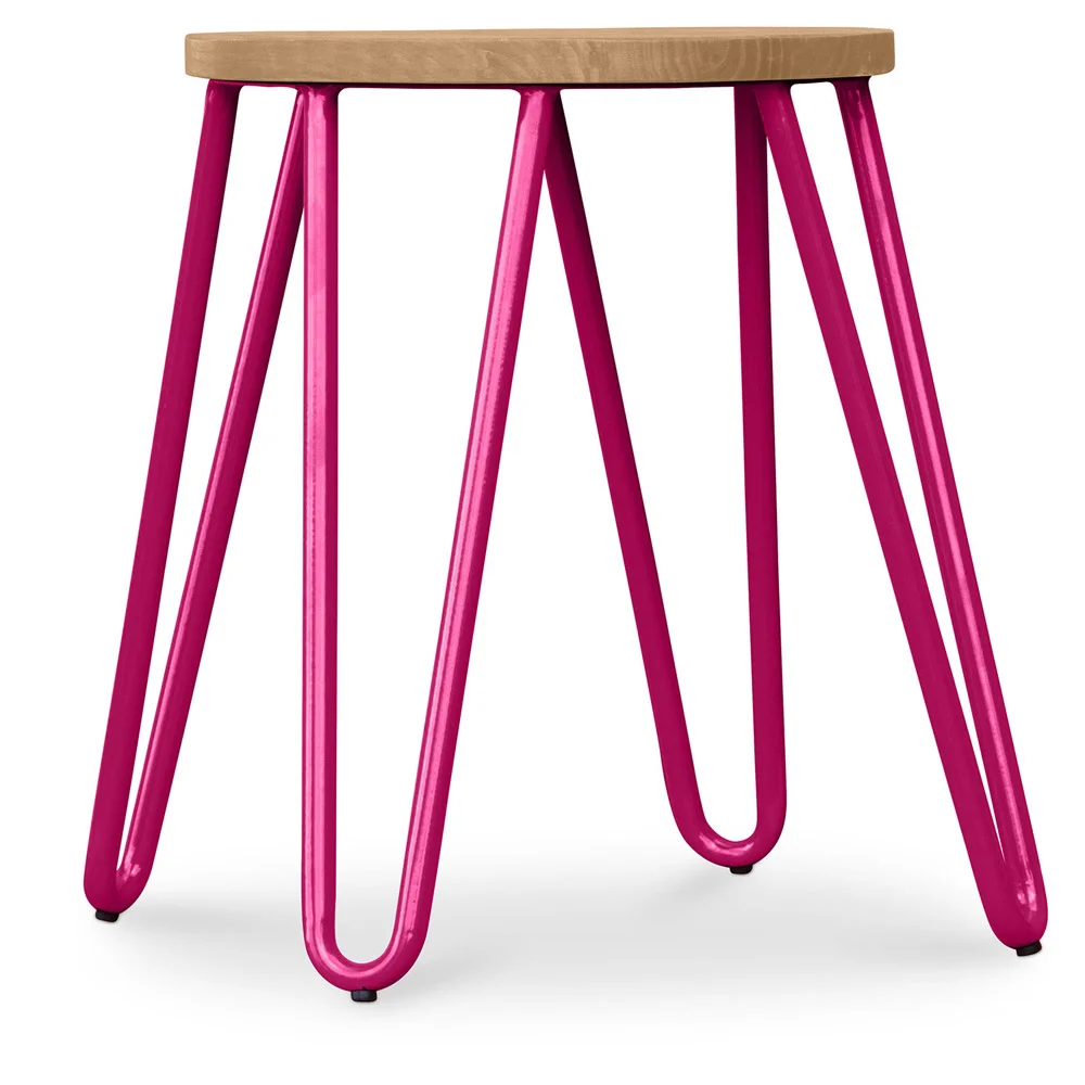 Hairpin kruk - 42cm - Licht hout en metaal image 8