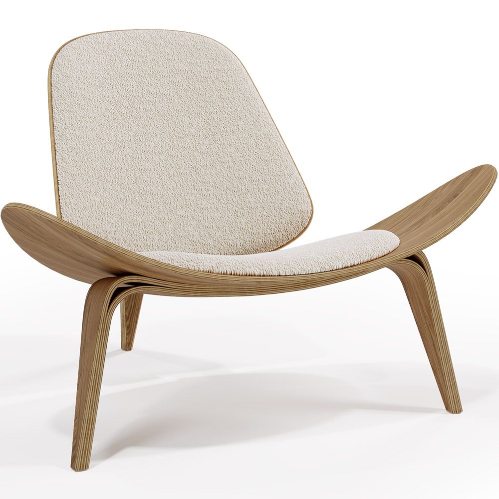 Design Fauteuil - Scandinavische Fauteuil - Bekleed met Boucle - Lucy image 8