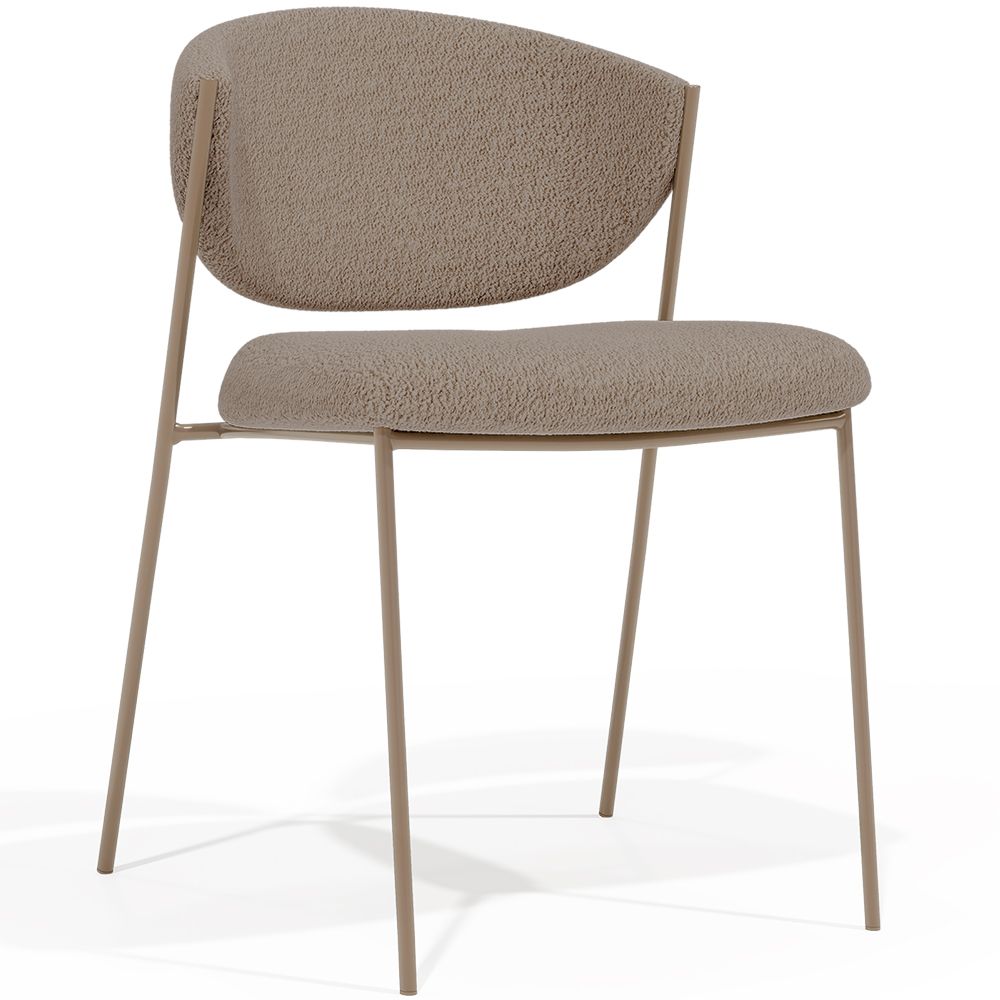 Eetkamerstoel - Bekleed met bouclé-stof - Seda image 8