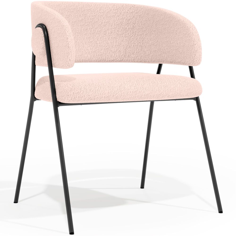 Eetkamerstoel - Bekleed met bouclé-stof - Charke image 8