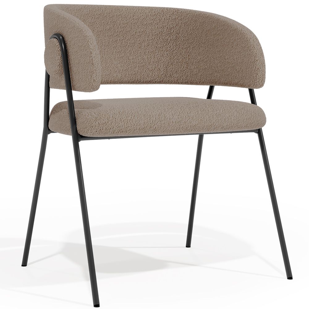 Eetkamerstoel - Bekleed met bouclé-stof - Charke image 8