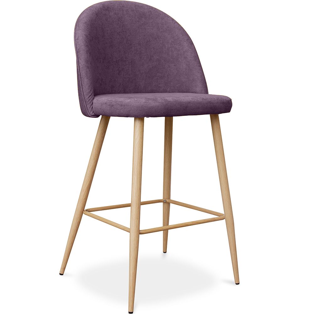 Met stof beklede kruk - Scandinavisch design - 66cm - Evelyne image 8