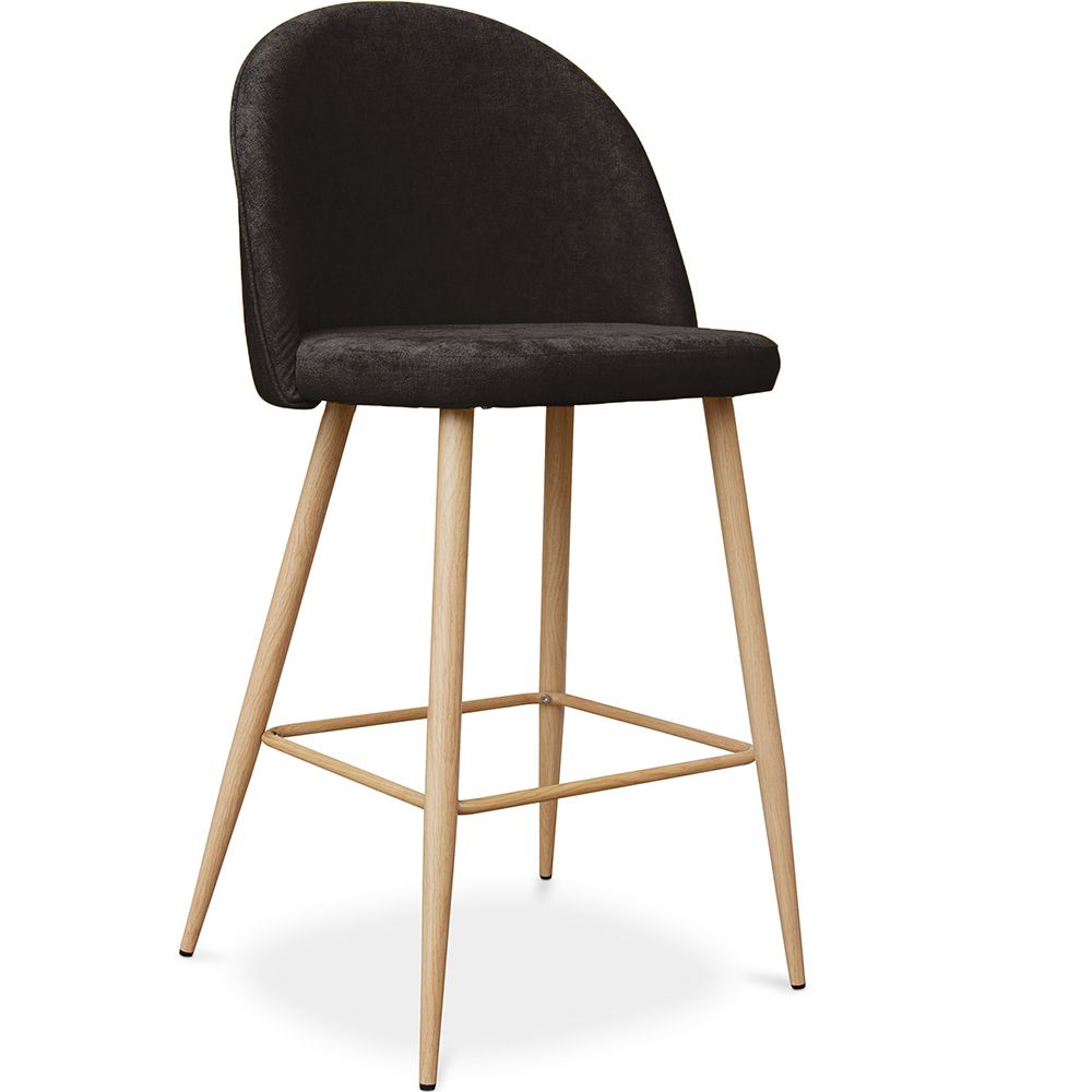 Met stof beklede kruk - Scandinavisch design - 66cm - Evelyne image 8
