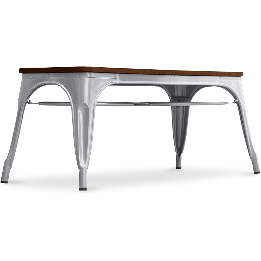 Industrieel Design Bank - Hout en Metaal - Stylix image 8