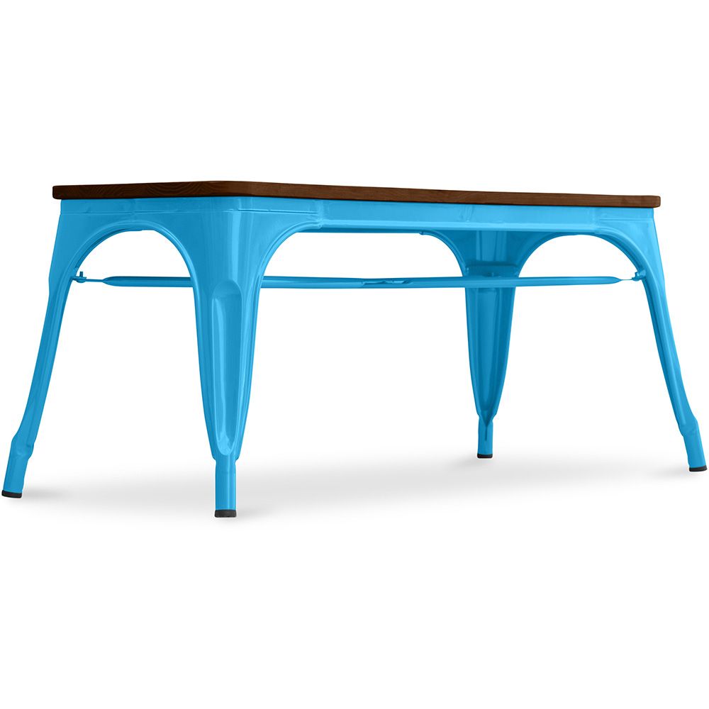 Industrieel Design Bank - Hout en Metaal - Stylix image 8