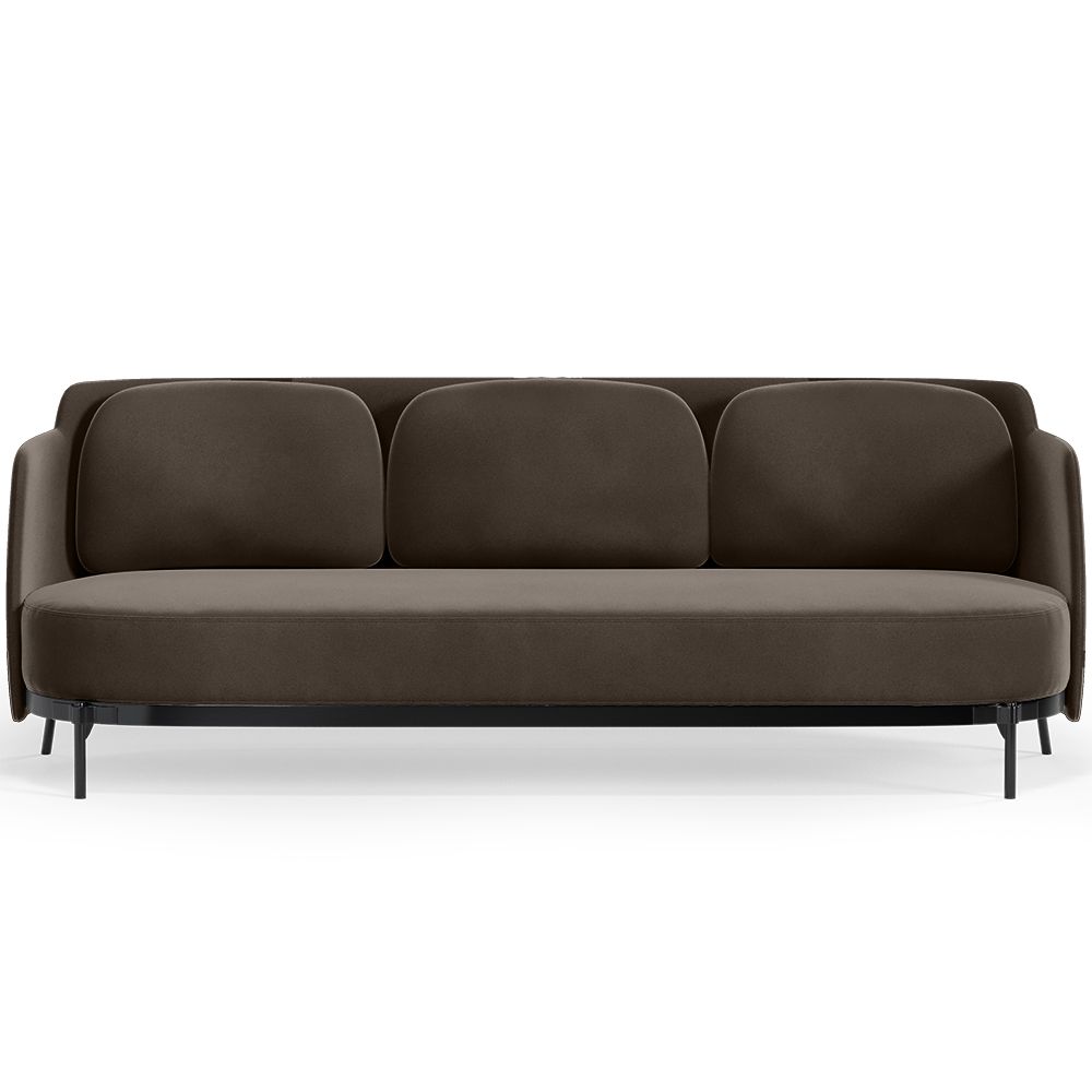 Driezitsbank - Fluweelbekleding -Terron image 8