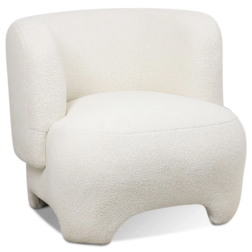 Gestoffeerde Fauteuil - Fauteuil van Bouclé-stof - Magnolia image 8