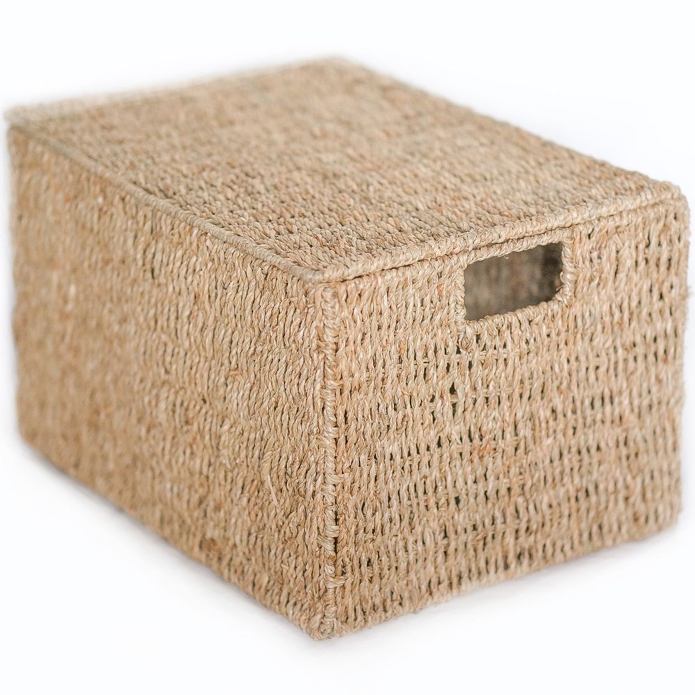 Mand van Natuurlijke Vezels met Deksel - 40x30CM - Maracay image 8