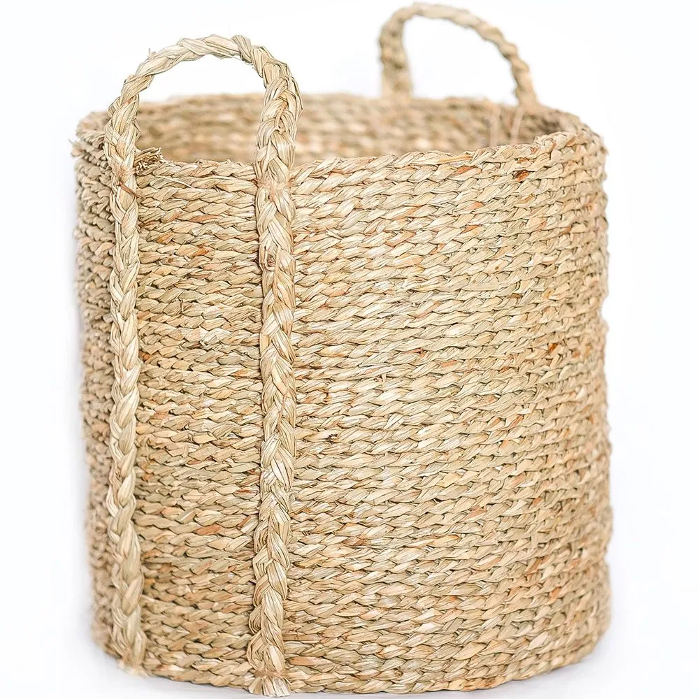 Mand van Natuurlijke Vezels met Handvatten - 30x30CM - Taral image 8