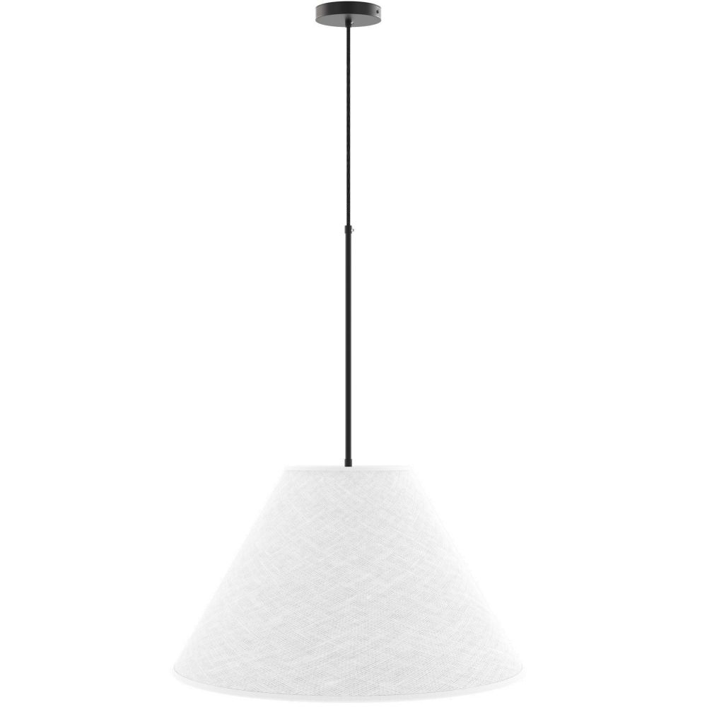 Hangende Plafondlamp met Beige Stoffen Kap - Fula image 8