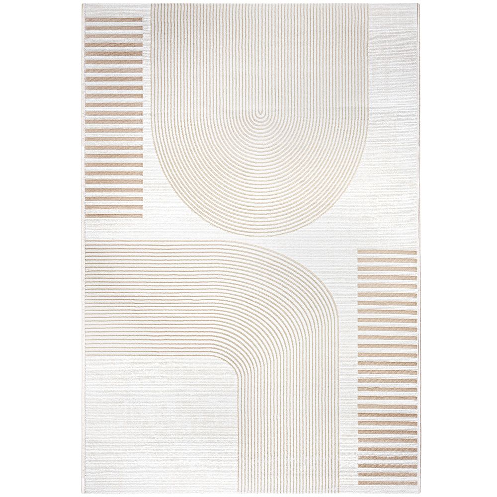 Groot Tapijt met Eigentijds Modern Ontwerp - Beige (290x200 cm) - Rya image 8