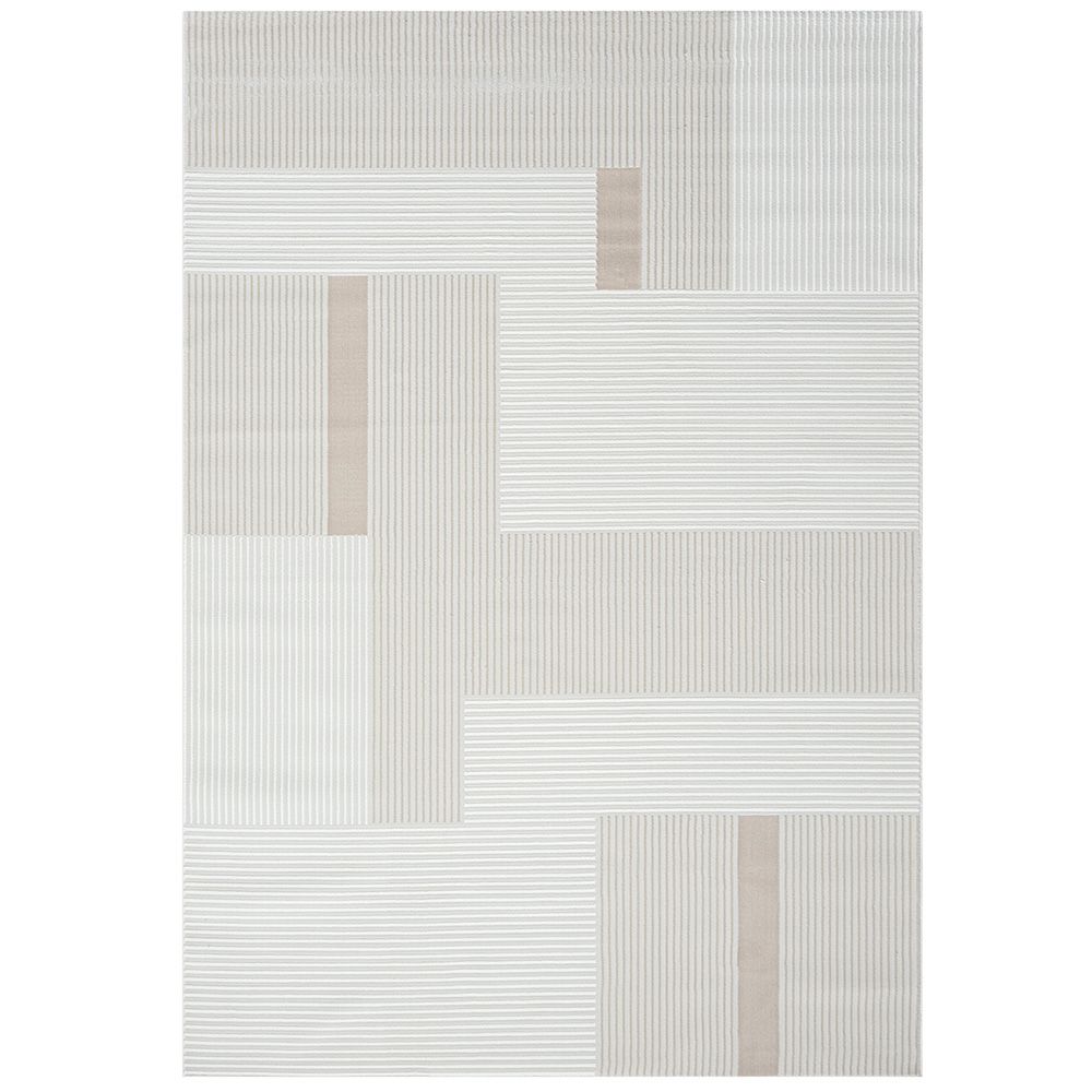 Groot Tapijt met Eigentijds Modern Ontwerp - Beige (290x200 cm) - Qara image 8