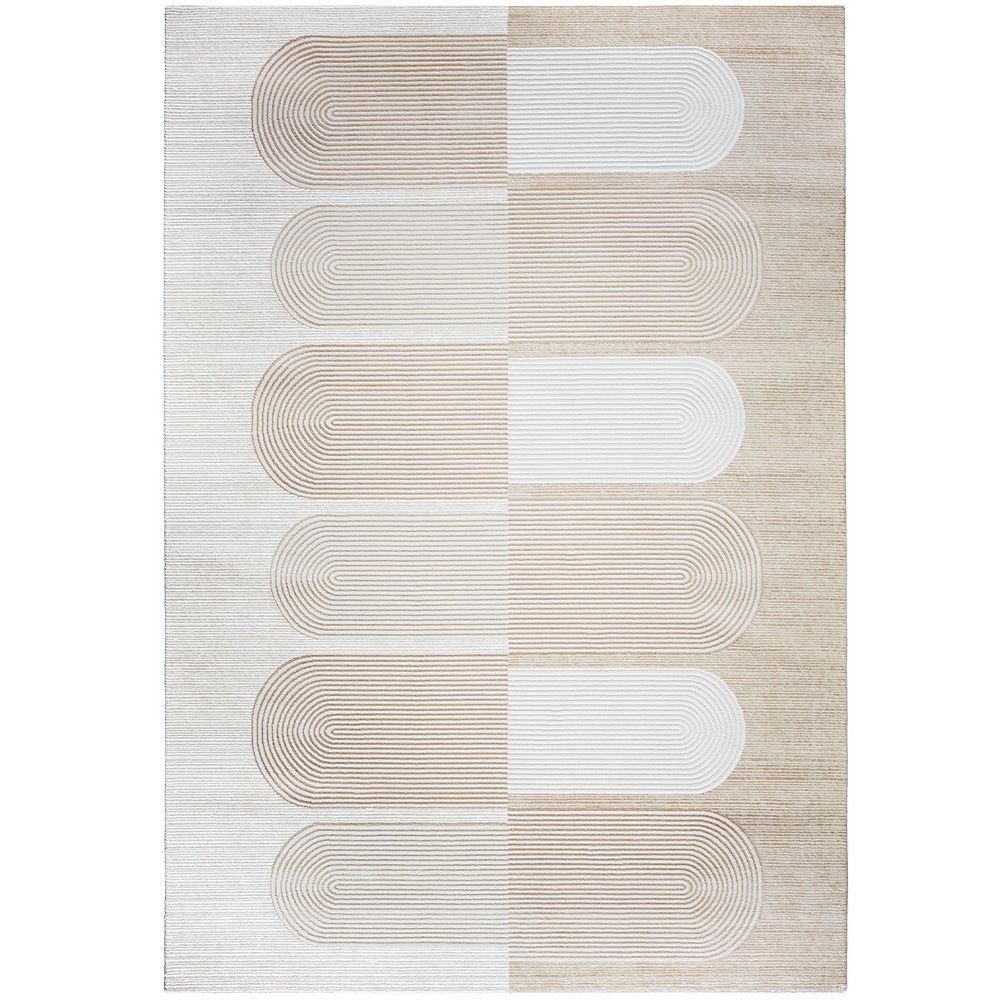 Groot Tapijt met Eigentijds Modern Ontwerp - Beige (290x200 cm) - Qyar image 8