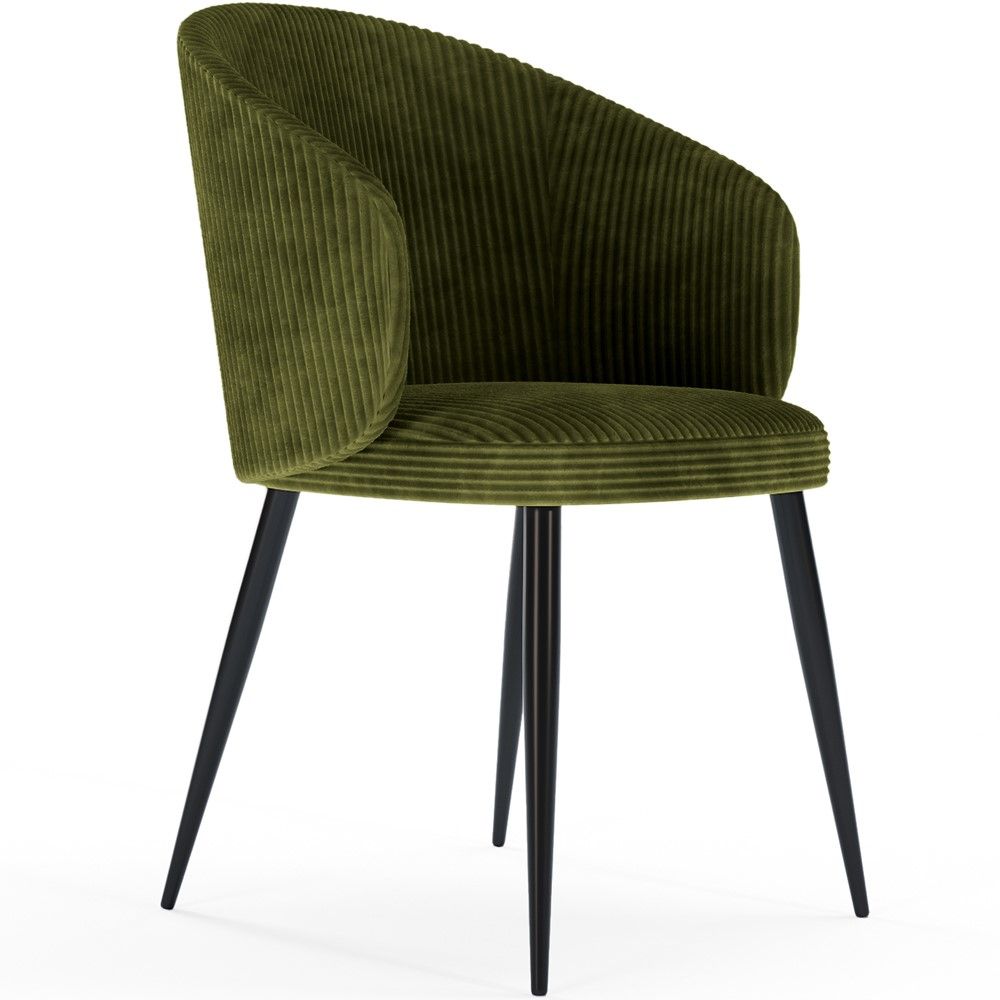 Met Ribfluweel Beklede Eetkamerstoel - Feudum image 8