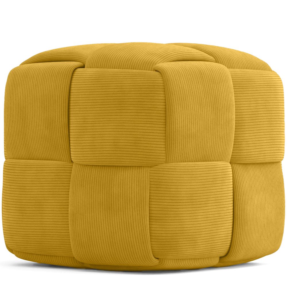 Vierkante Poef Bekleed met Ribfluweel - Modern Ontwerp - Cube image 8