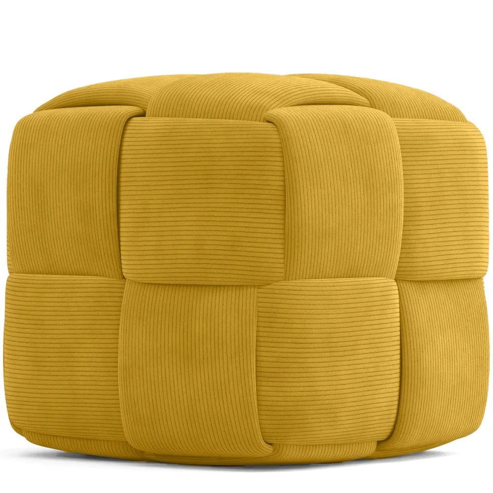Vierkante Poef Bekleed met Ribfluweel - Modern Ontwerp - Cube image 8