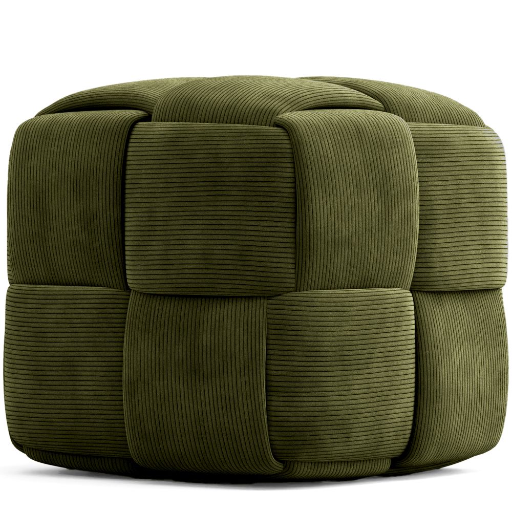 Vierkante Poef Bekleed met Ribfluweel - Modern Ontwerp - Cube image 8