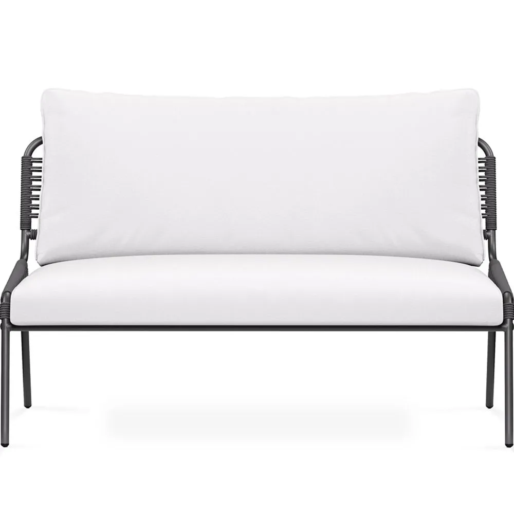 Buitenbank 135cm - Aluminium en Synthetisch Rotan - Brawma image 8