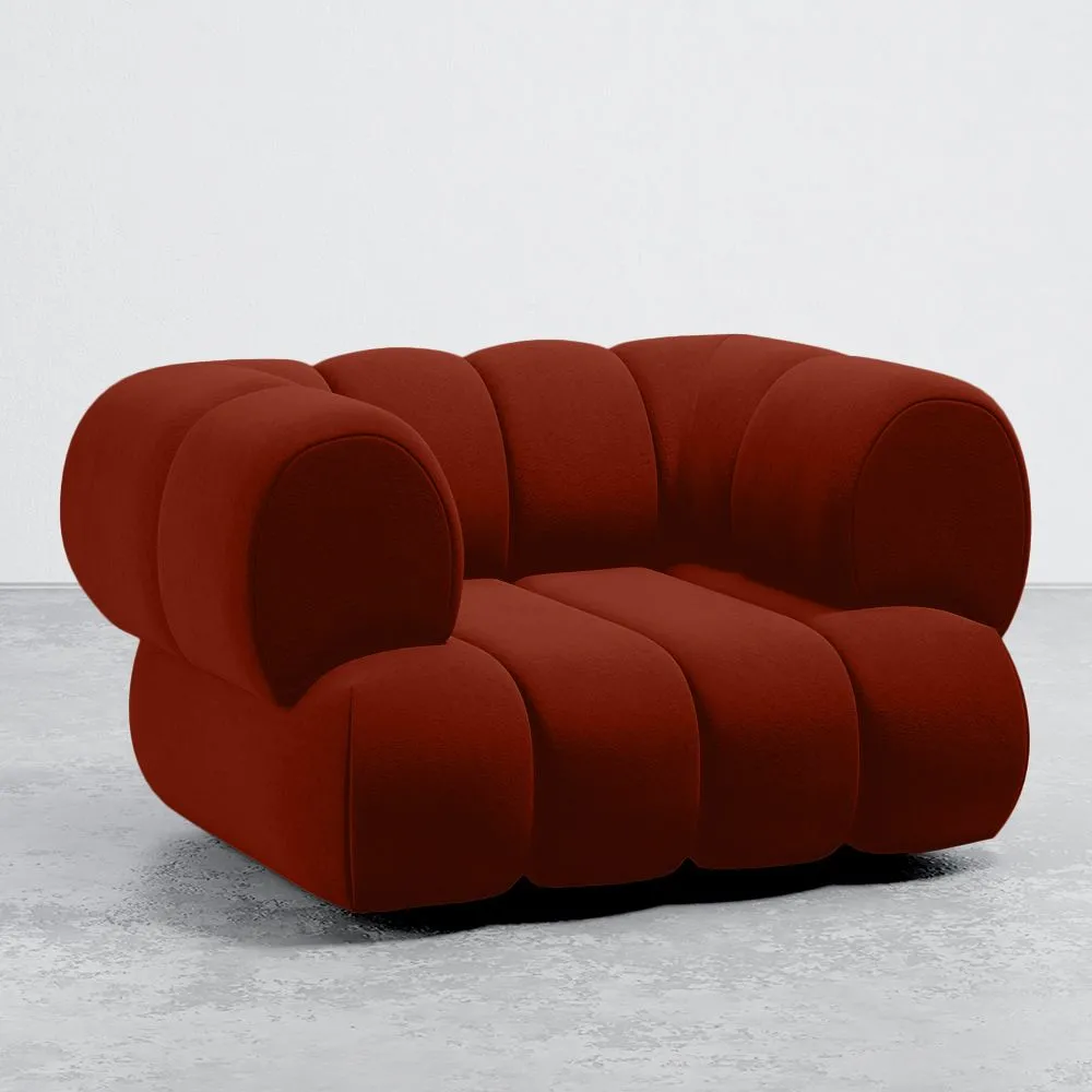 Velours Beklede Fauteuil - Moderne Stijl - Gebogen Velvet image 8