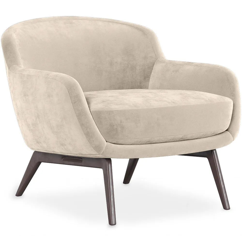 Fluwelen beklede fauteuil - Jenna image 8
