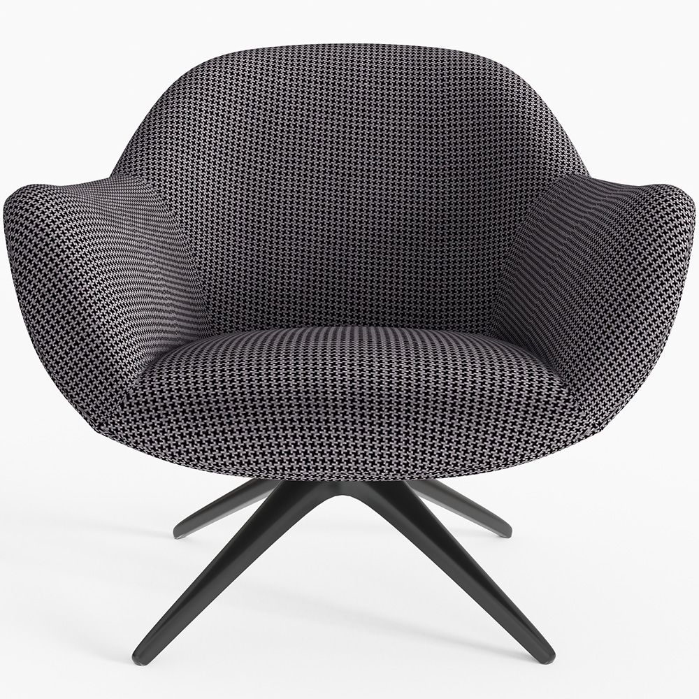 Gestoffeerde Gebogen Ontwerp Hedendaagse Stijl Stoel - Mirrel image 8