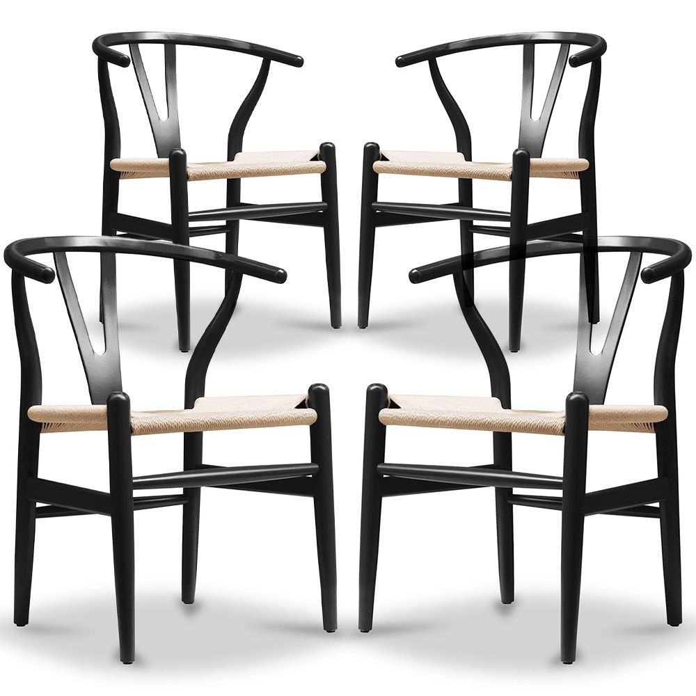Set van 4 Houten Eetkamerstoelen - Scandinavische Stijl - Wish image 8