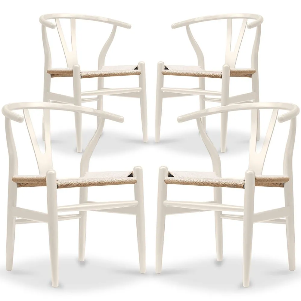 Set van 4 Houten Eetkamerstoelen - Scandinavische Stijl - Wish image 8