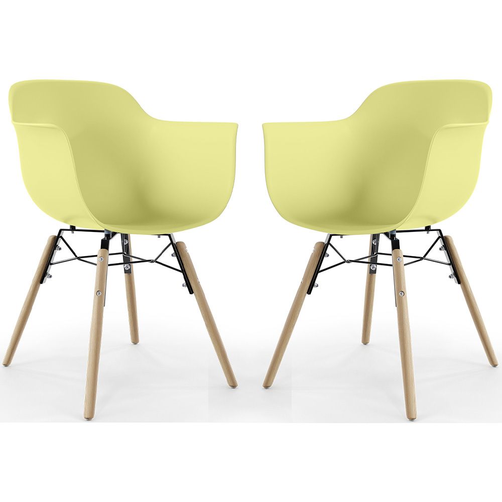 Eetkamerstoel - Scandinavisch Design - Houten Poten - Set van 2 - Nordika image 8