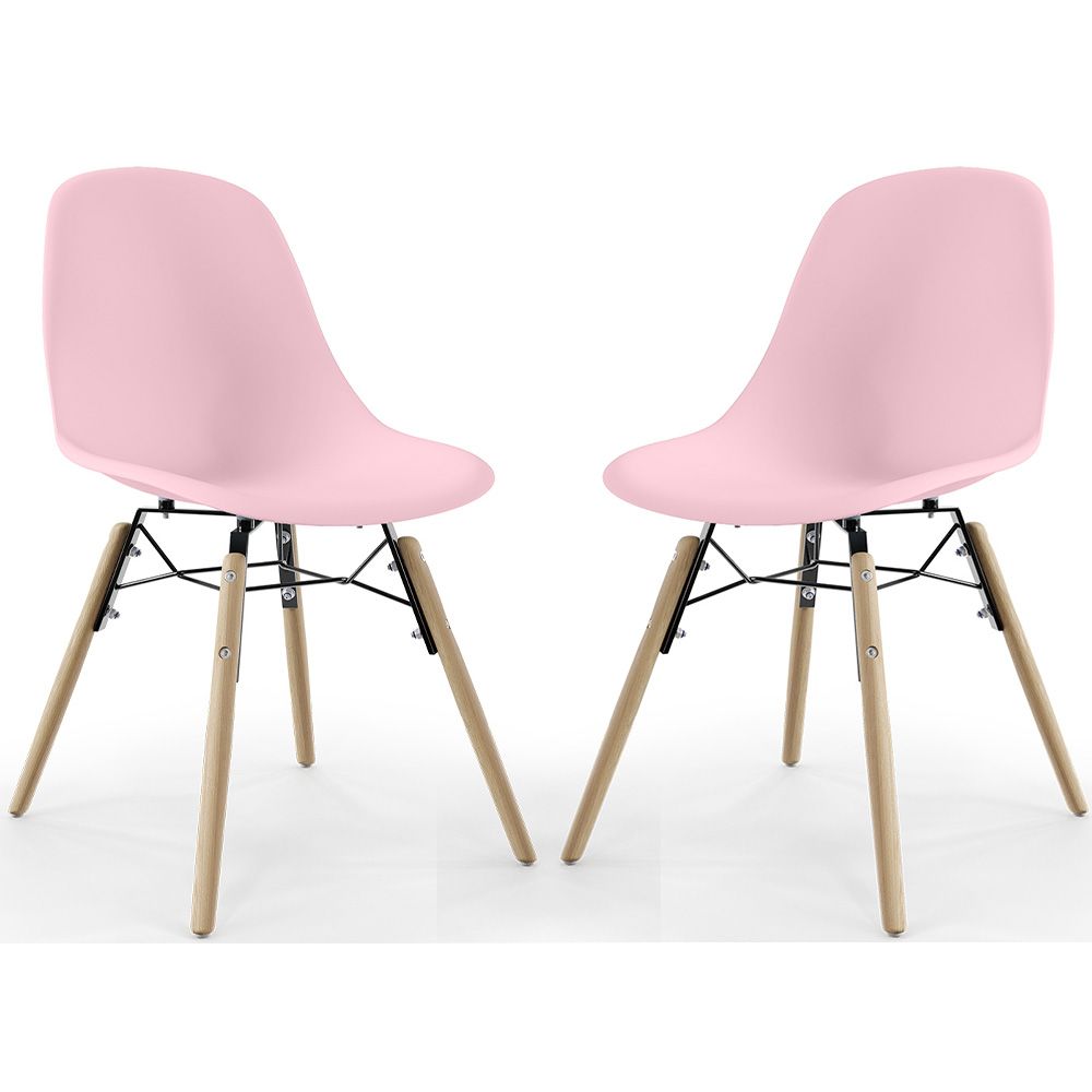 Eetkamerstoel - Scandinavisch Design - Houten Poten - Set van 2 - Skögur image 8