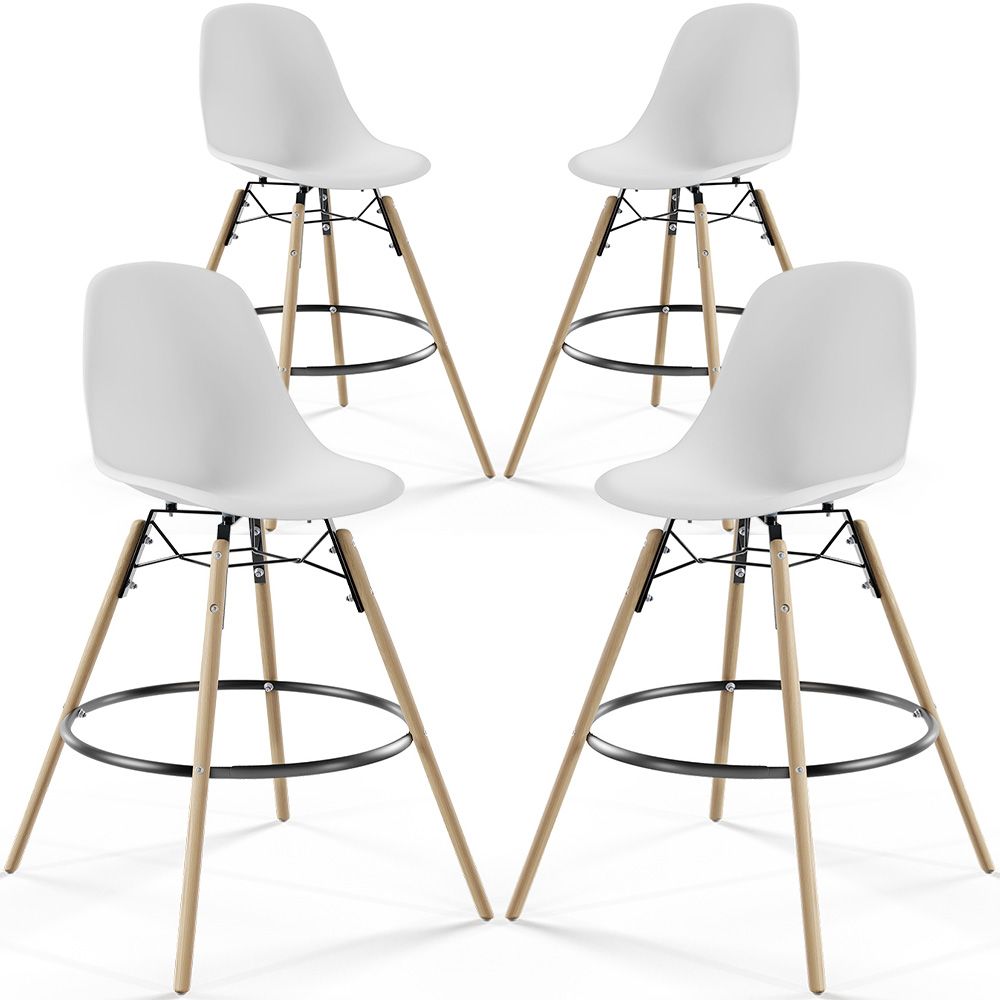 Barkrukken - Scandinavisch Design - Houten Poten - Set van 4 - Skögur image 8