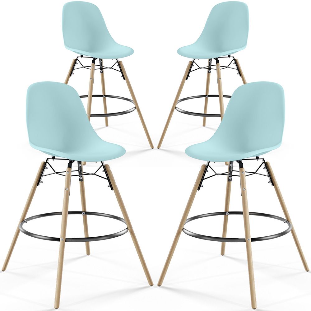 Barkrukken - Scandinavisch Design - Houten Poten - Set van 4 - Skögur image 8