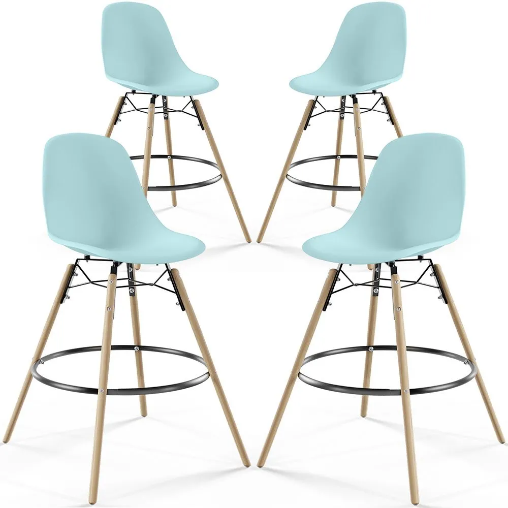 Barkrukken - Scandinavisch Design - Houten Poten - Set van 4 - Skögur image 8