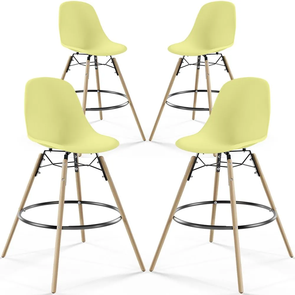 Barkrukken - Scandinavisch Design - Houten Poten - Set van 4 - Skögur image 8