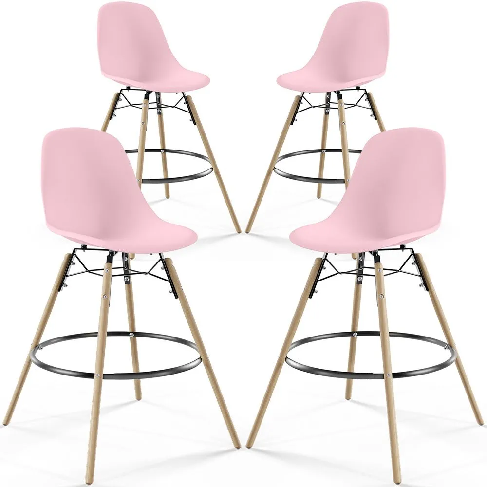 Barkrukken - Scandinavisch Design - Houten Poten - Set van 4 - Skögur image 8