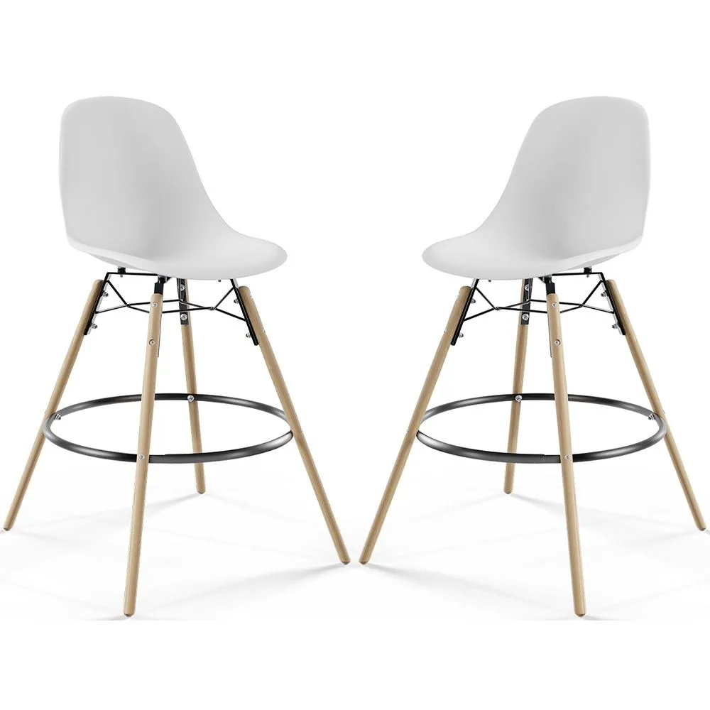 Barkruk - Scandinavisch Design - Houten Poten - Set van 2 - Skögur image 8