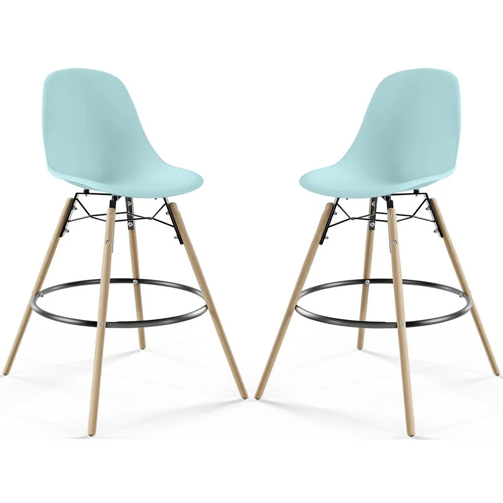 Barkruk - Scandinavisch Design - Houten Poten - Set van 2 - Skögur image 8