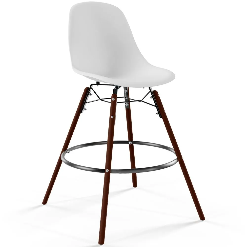 Barkruk - Scandinavisch Design - Donkere Houten Poten - Skögur image 8