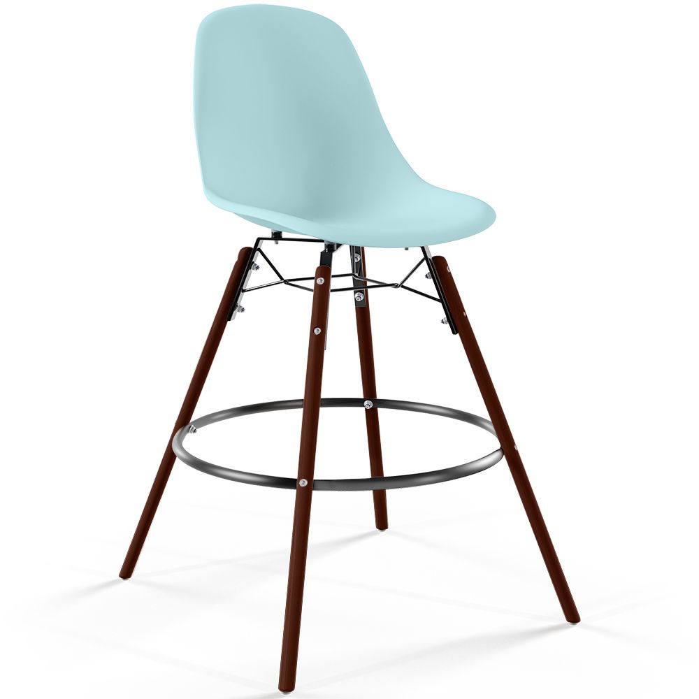 Barkruk - Scandinavisch Design - Donkere Houten Poten - Skögur image 8