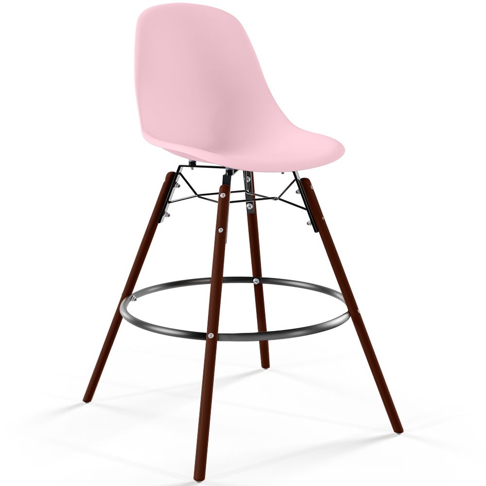 Barkruk - Scandinavisch Design - Donkere Houten Poten - Skögur image 8