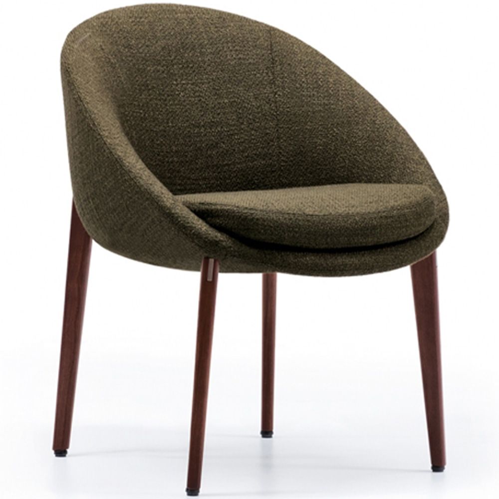 Gestoffeerde Eetkamerstoel met Houten Poten - Modern Design voor Luxe Restaurants en Hotels image 8