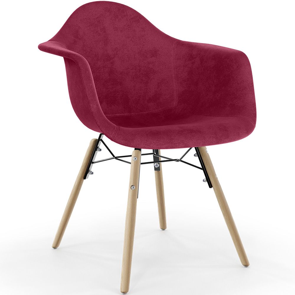 Fluwelen Eetkamerstoel - Scandinavisch Design en Houten Poten - Nordika image 8
