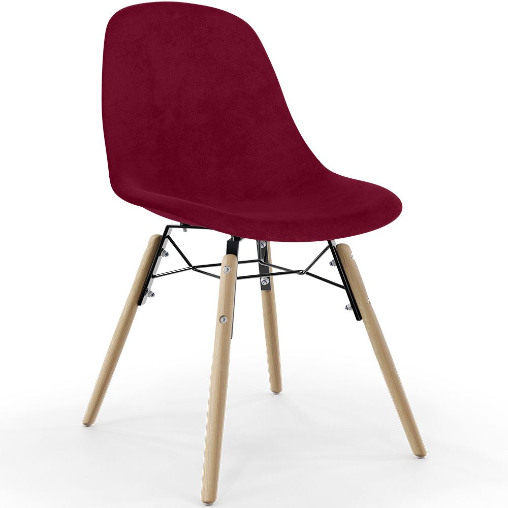 Fluwelen Eetkamerstoel - Scandinavisch Design en Houten Poten - Skögur image 8